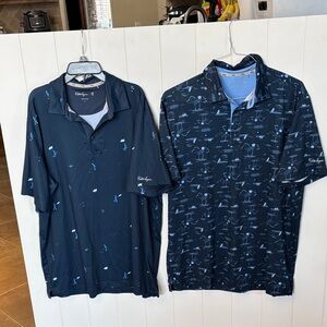 Walter Hagen printed Golf Polos X Two! Mens Large